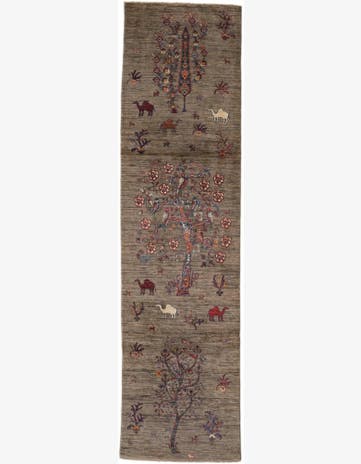 2' 7 x 9' 9 Hand Knotted Ariana Ziegler Runner Rug