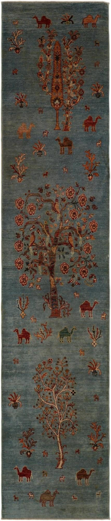2' 9 x 12' 10 Hand Knotted Ariana Ziegler Runner Rug