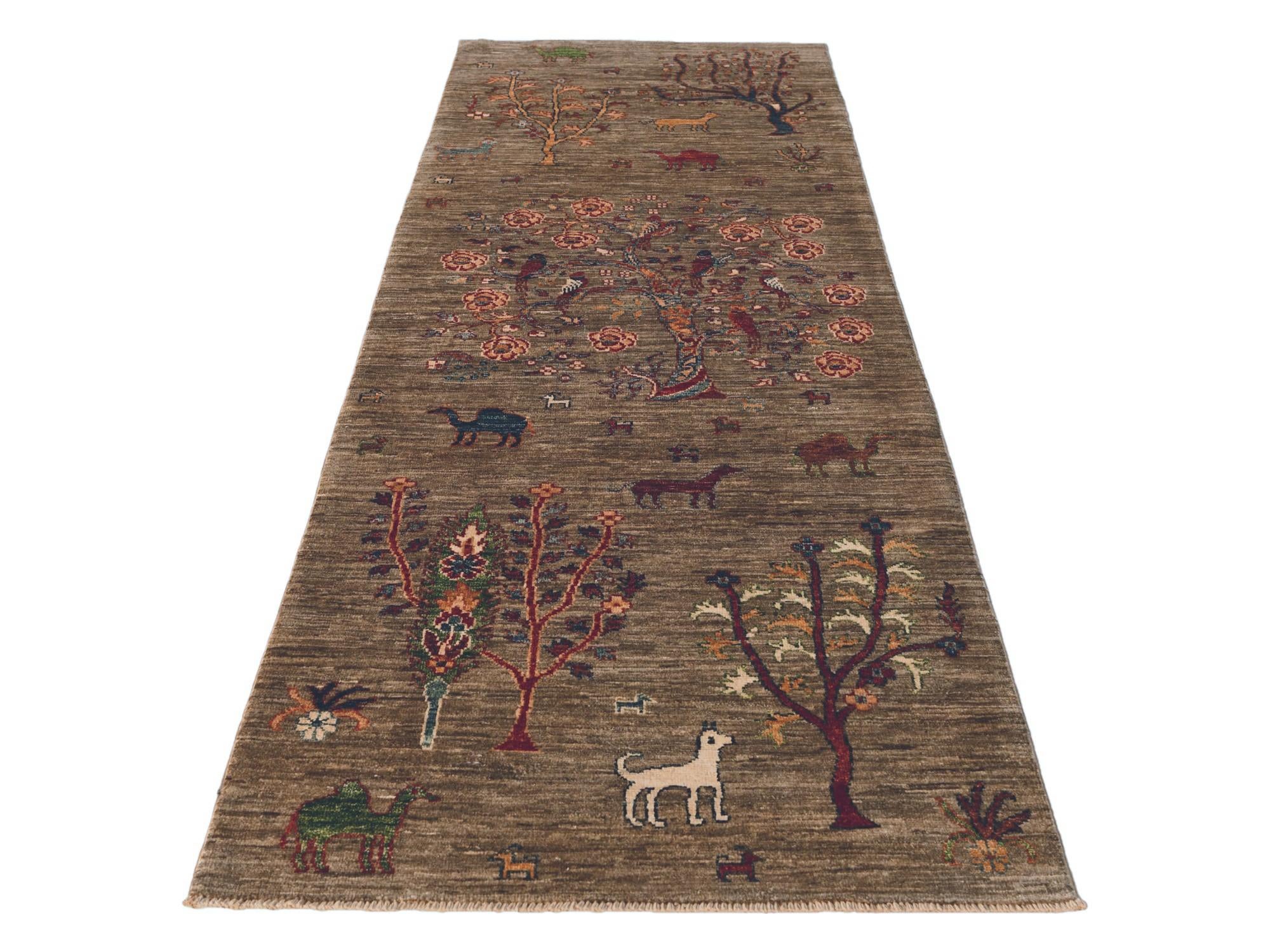 2' 9 x 8' Hand Knotted Ariana Ziegler Runner Rug