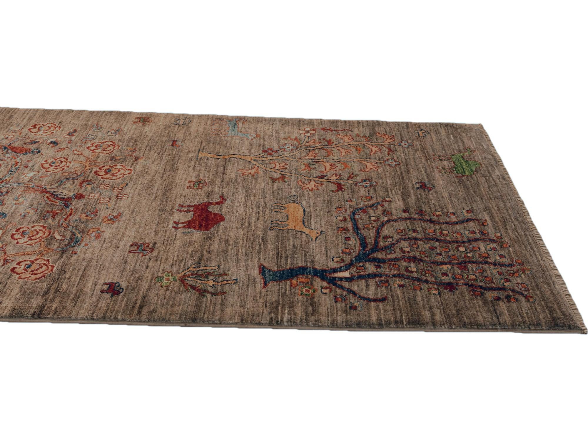 2' 9 x 8' Hand Knotted Ariana Ziegler Runner Rug