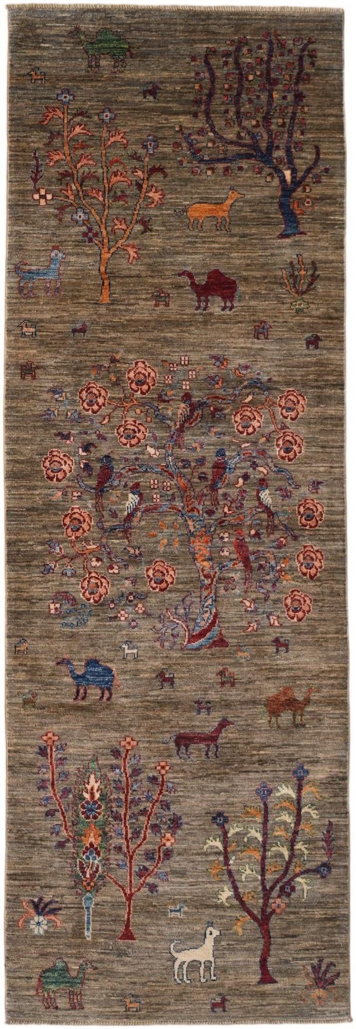 2' 9 x 8' Hand Knotted Ariana Ziegler Runner Rug