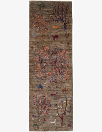 2' 9 x 8' Hand Knotted Ariana Ziegler Runner Rug