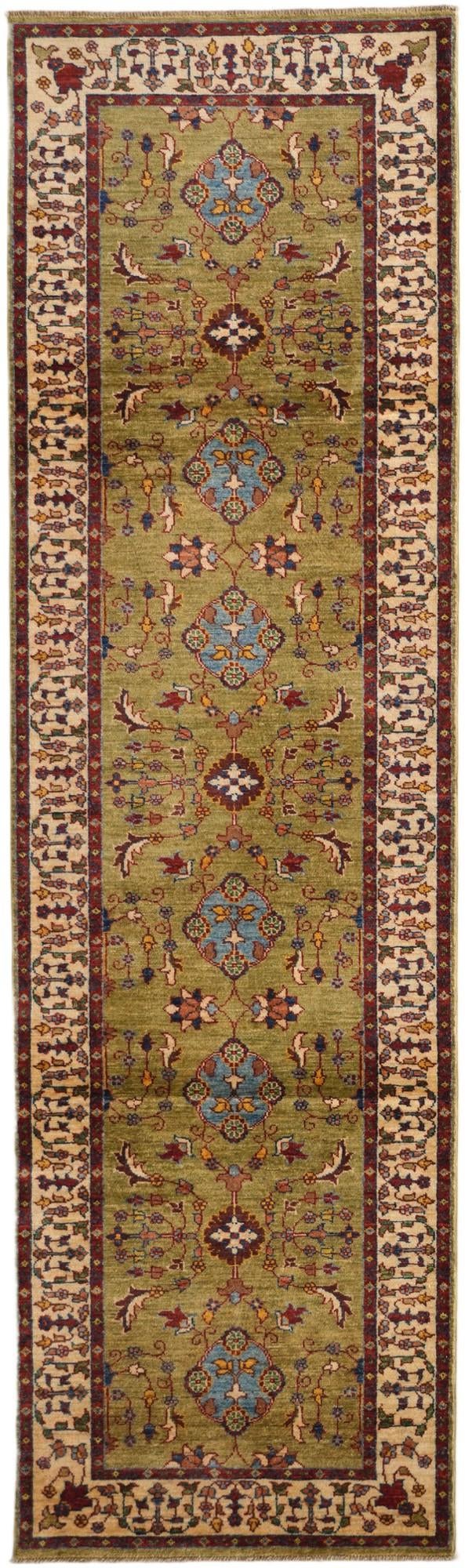 2' 10 x 9' 9 Hand Knotted Ariana Ziegler Runner Rug