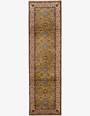 2' 10 x 9' 9 Hand Knotted Ariana Ziegler Runner Rug