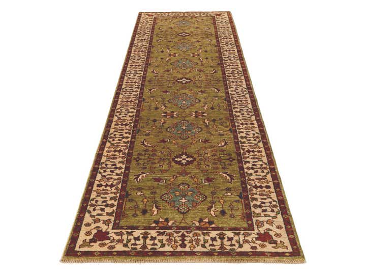 2' 9 x 9' 9 Hand Knotted Ariana Ziegler Runner Rug