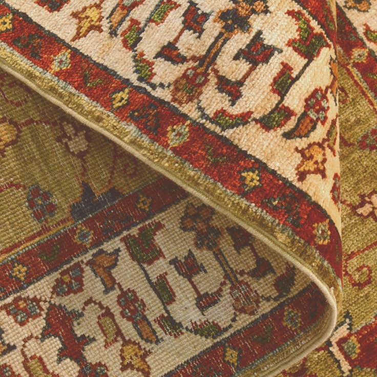 Detail image of 2' 9 x 9' 9 Hand Knotted Ariana Ziegler Runner Rug