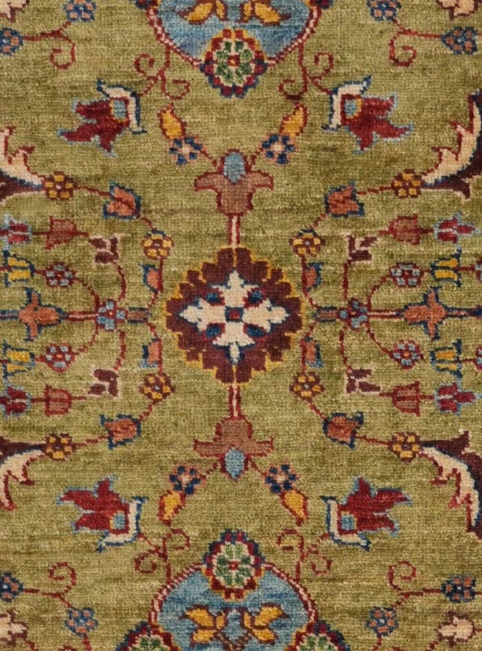 Detail image of 2' 9 x 9' 9 Hand Knotted Ariana Ziegler Runner Rug