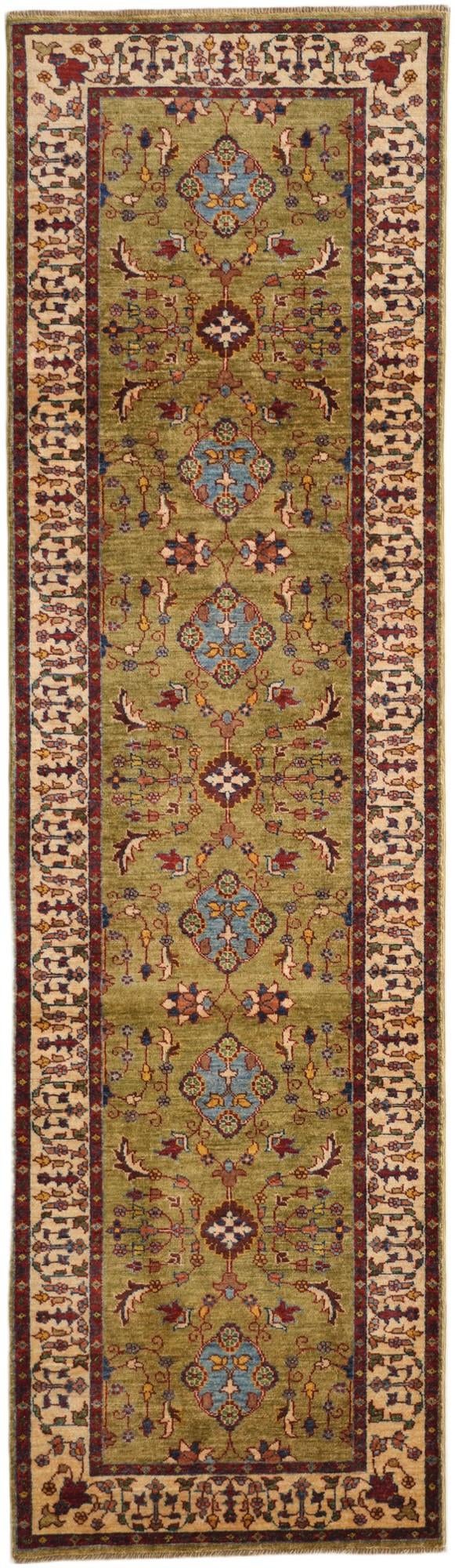 2' 9 x 9' 9 Hand Knotted Ariana Ziegler Runner Rug
