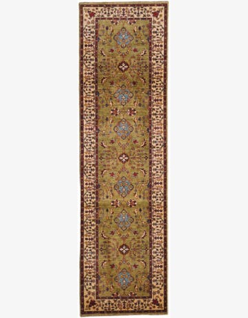 2' 9 x 9' 9 Hand Knotted Ariana Ziegler Runner Rug