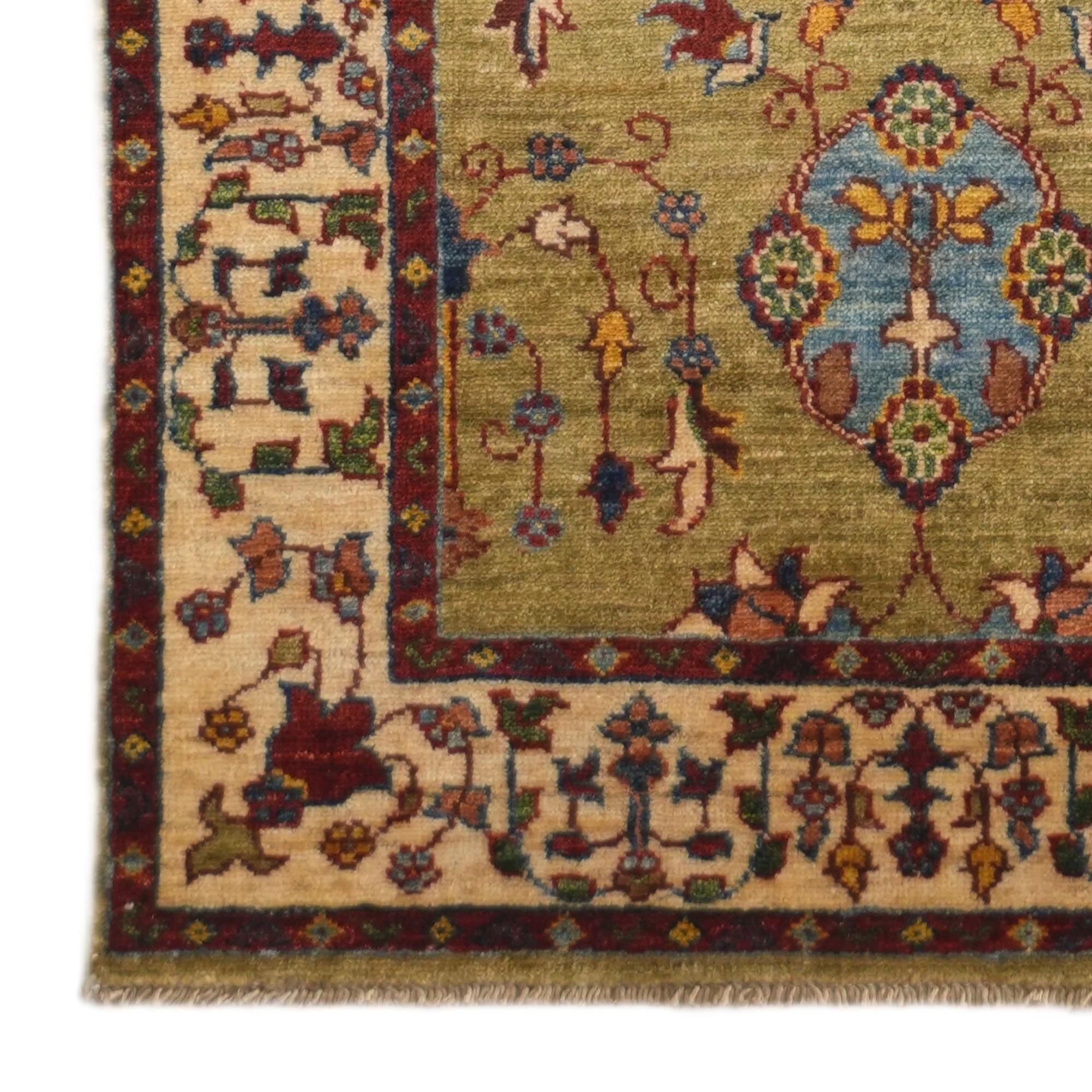 2' 10 x 9' 9 Hand Knotted Ariana Ziegler Runner Rug