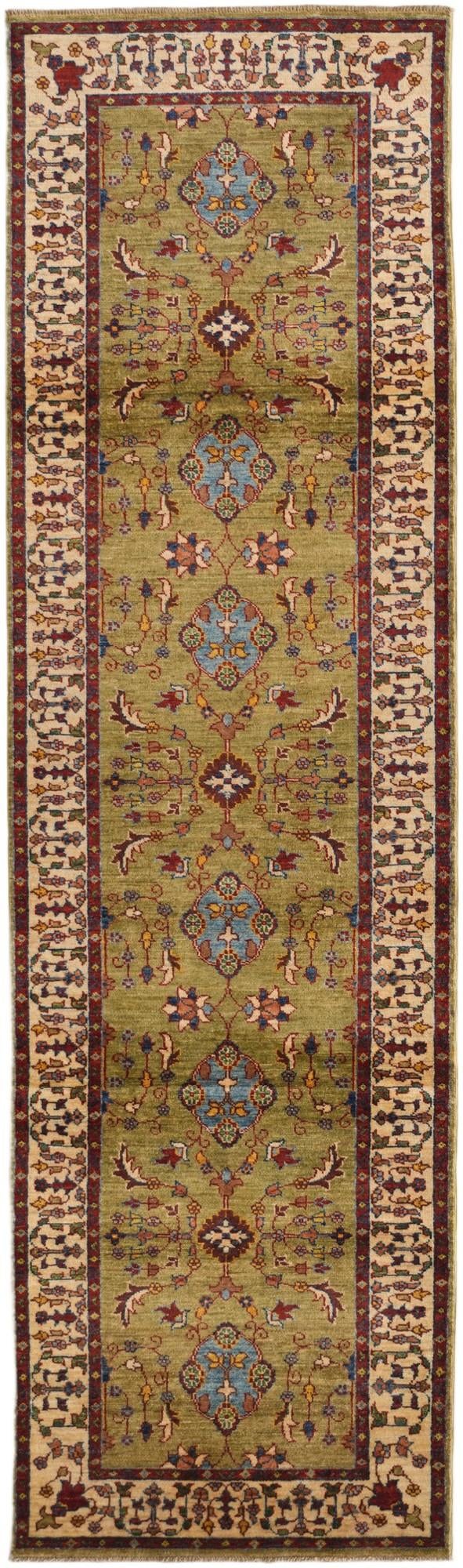 2' 10 x 9' 9 Hand Knotted Ariana Ziegler Runner Rug