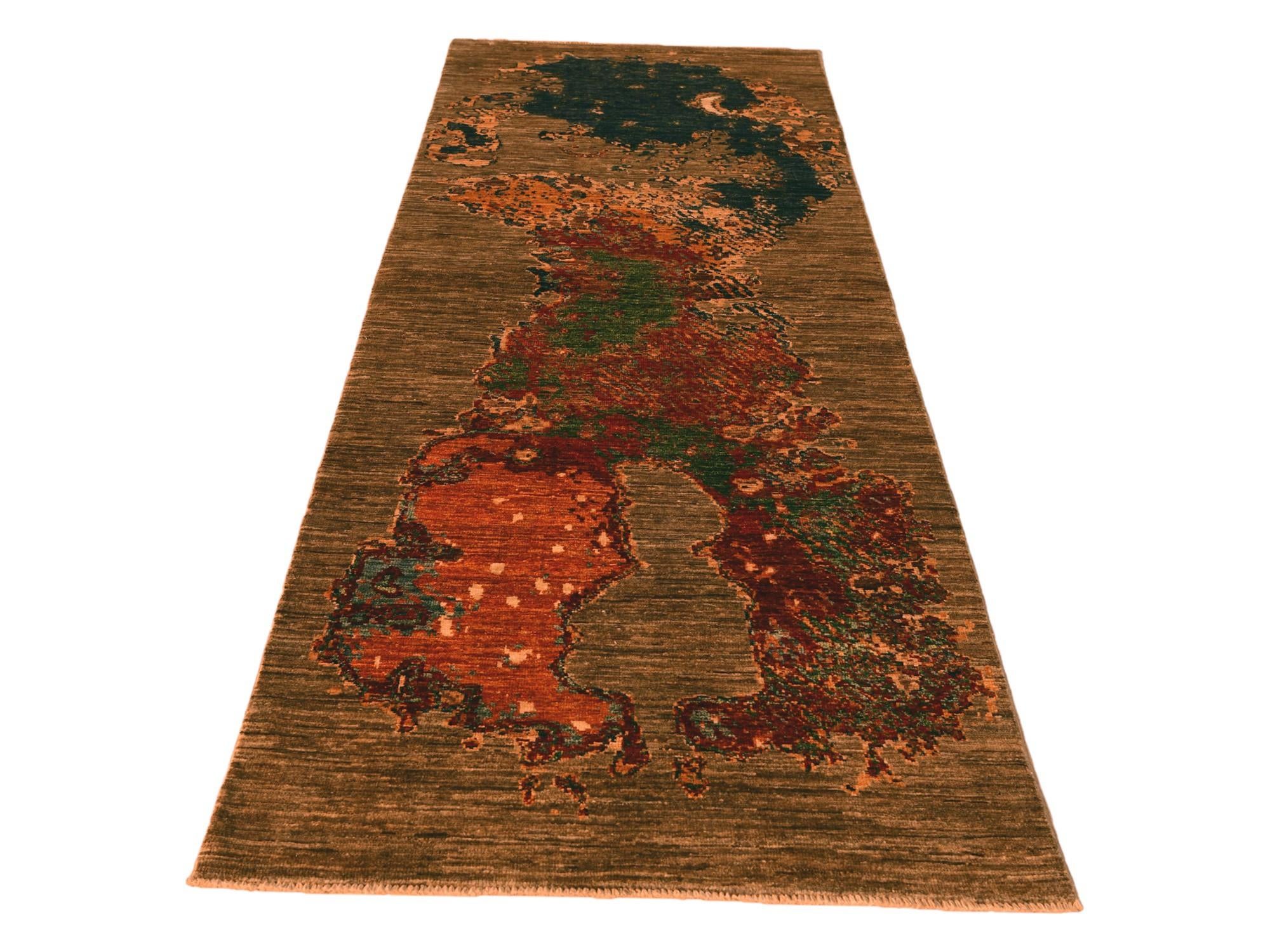 2' 9 x 8' 2 Hand Knotted Ariana Ziegler Runner Rug