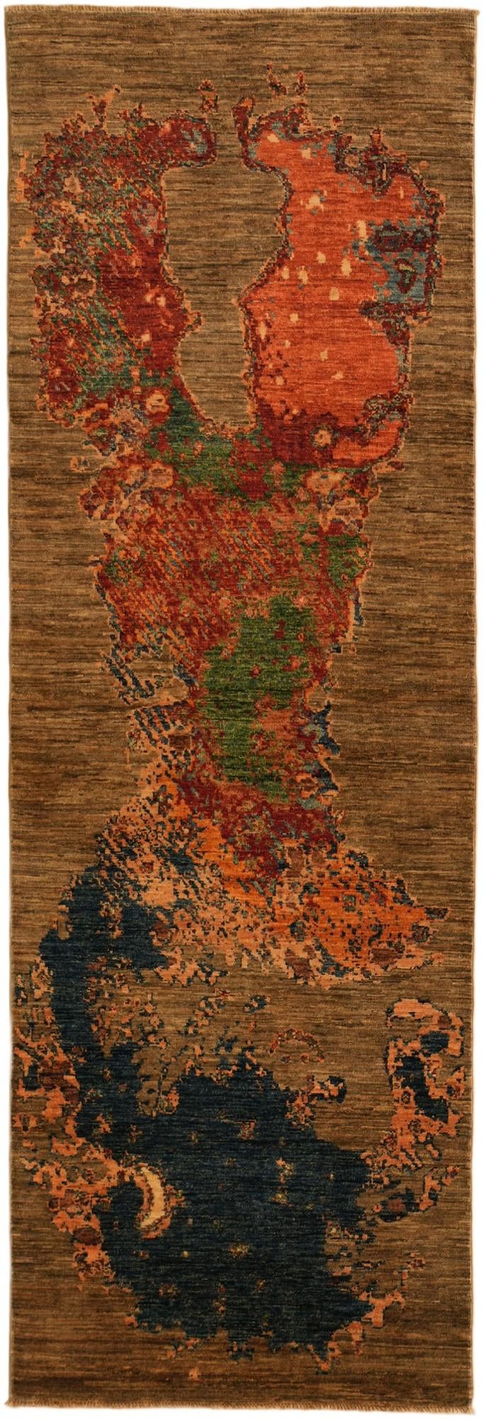 2' 9 x 8' 2 Hand Knotted Ariana Ziegler Runner Rug