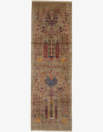 2' 7 x 8' 3 Hand Knotted Ariana Ziegler Runner Rug