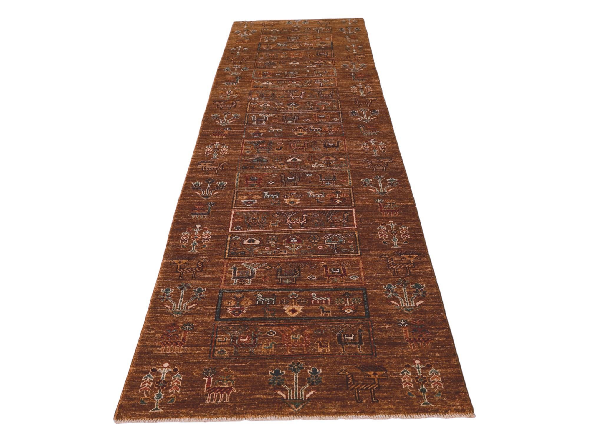 2' 8 x 10' 3 Hand Knotted Ariana Ziegler Runner Rug