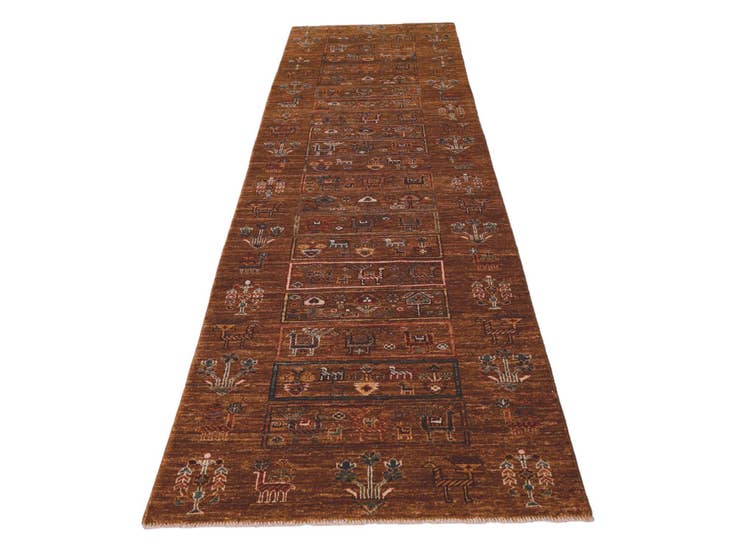 Detail image of 2' 8 x 10' 3 Hand Knotted Ariana Ziegler Runner Rug