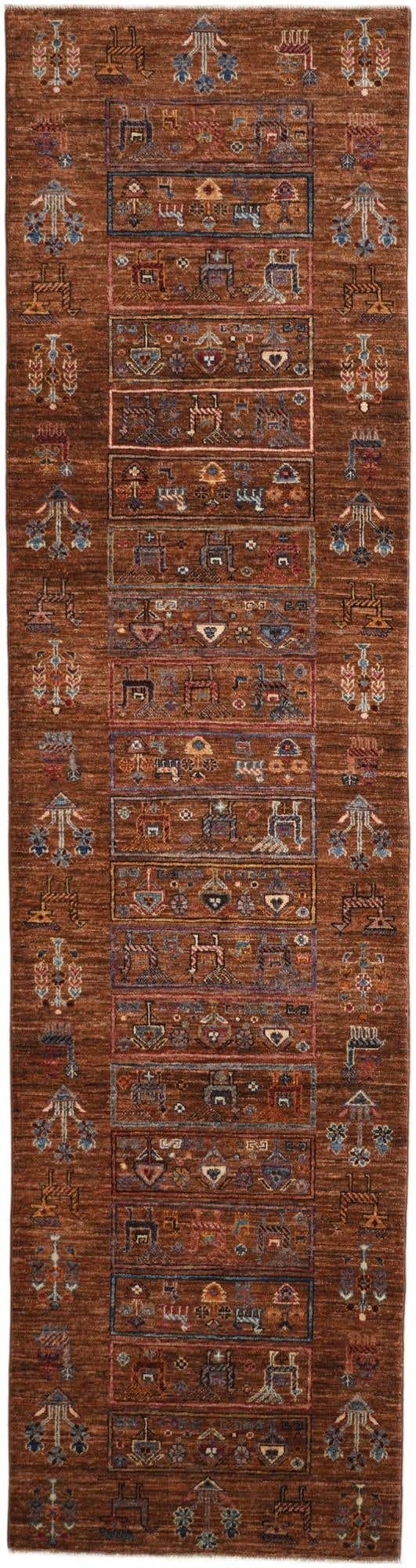 2' 8 x 10' 3 Hand Knotted Ariana Ziegler Runner Rug