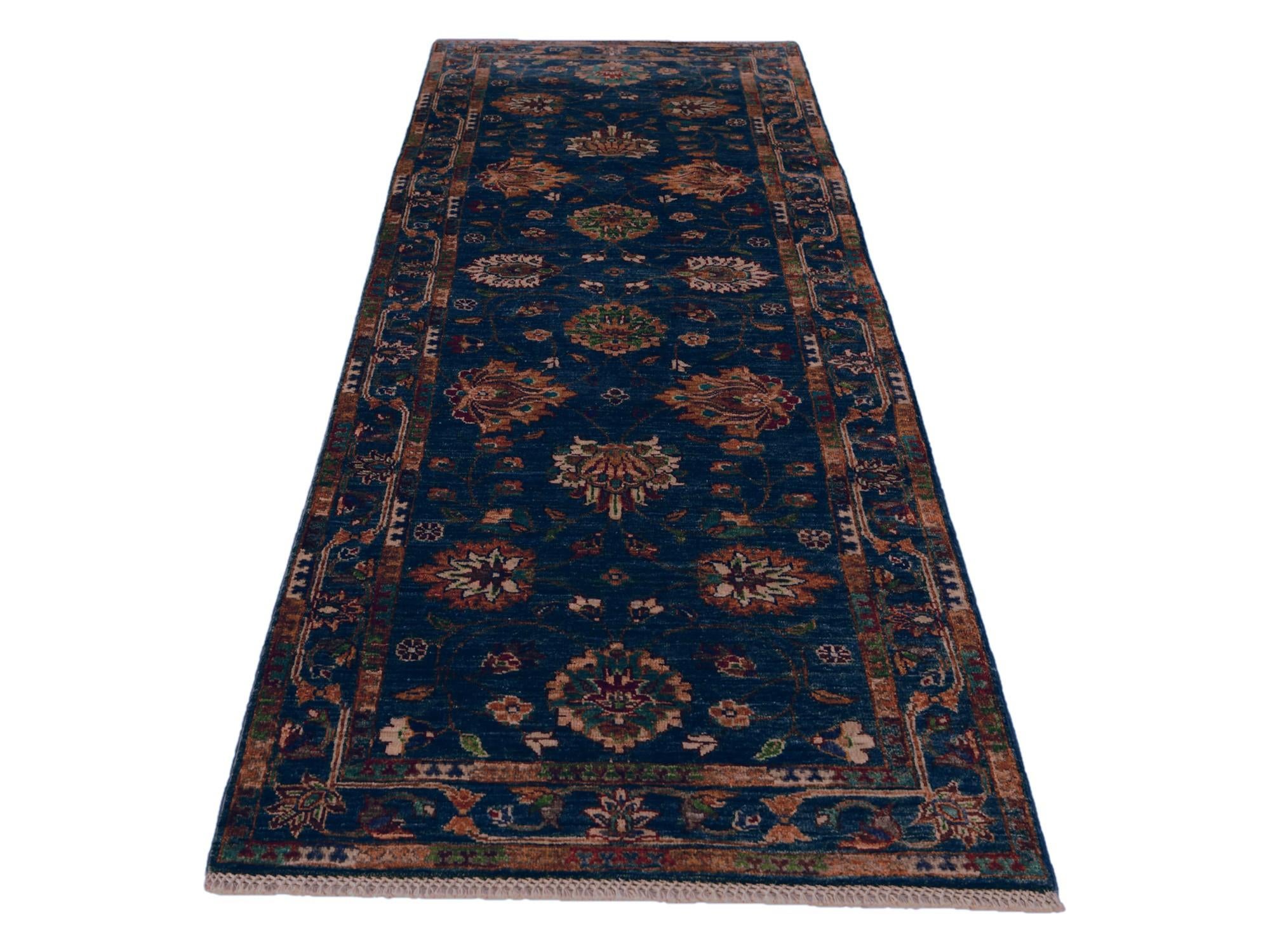 2' 8 x 9' Hand Knotted Ariana Ziegler Runner Rug