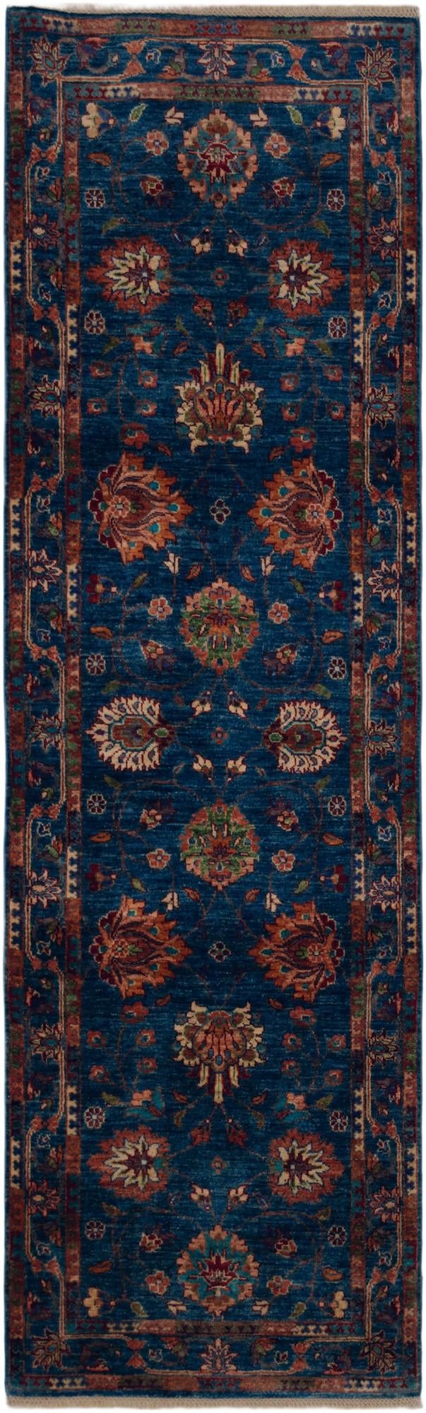 2' 8 x 9' Hand Knotted Ariana Ziegler Runner Rug