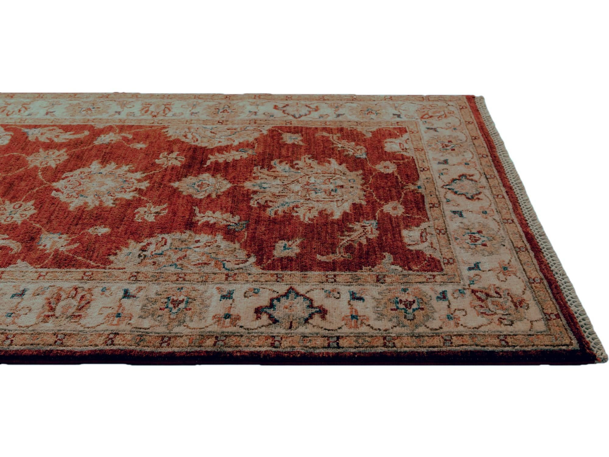 2' 10 x 6' 8 Hand Knotted Ariana Ziegler Runner Rug