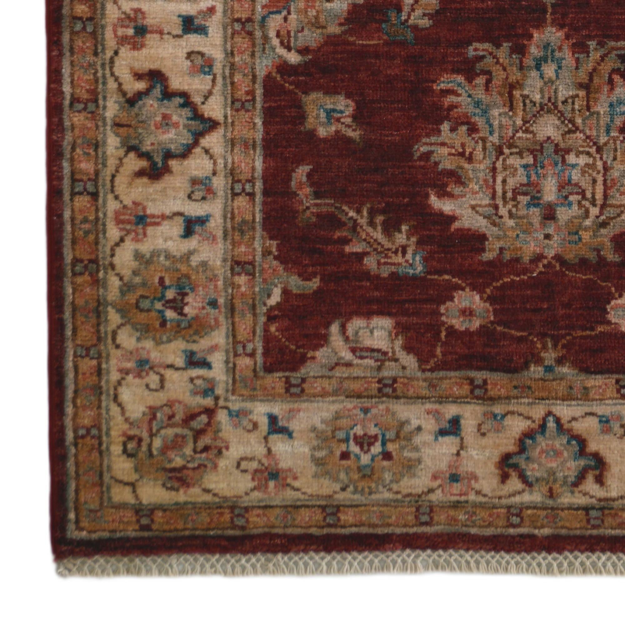 2' 10 x 6' 8 Hand Knotted Ariana Ziegler Runner Rug