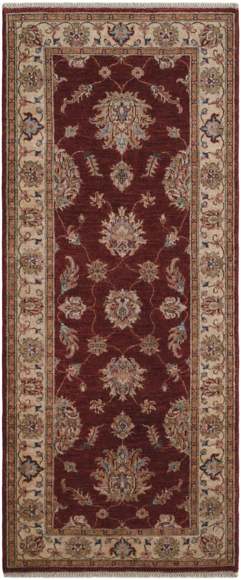 2' 10 x 6' 8 Hand Knotted Ariana Ziegler Runner Rug