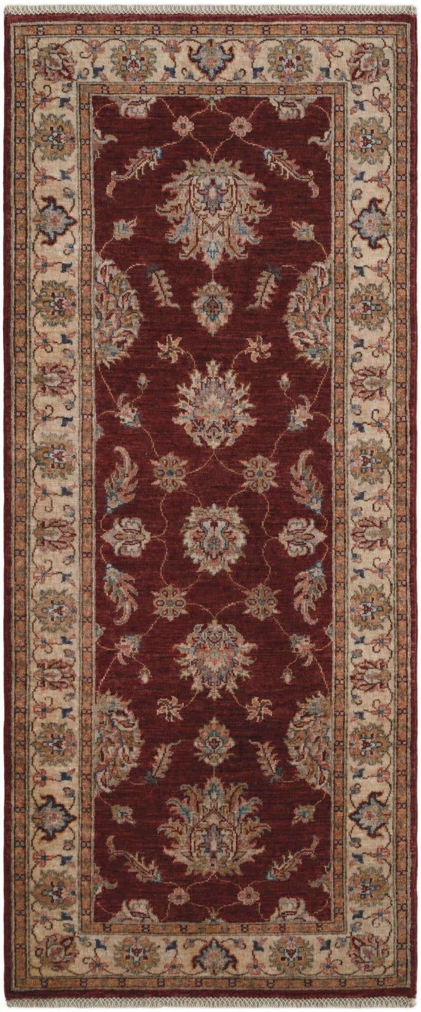 2' 10 x 6' 8 Hand Knotted Ariana Ziegler Runner Rug