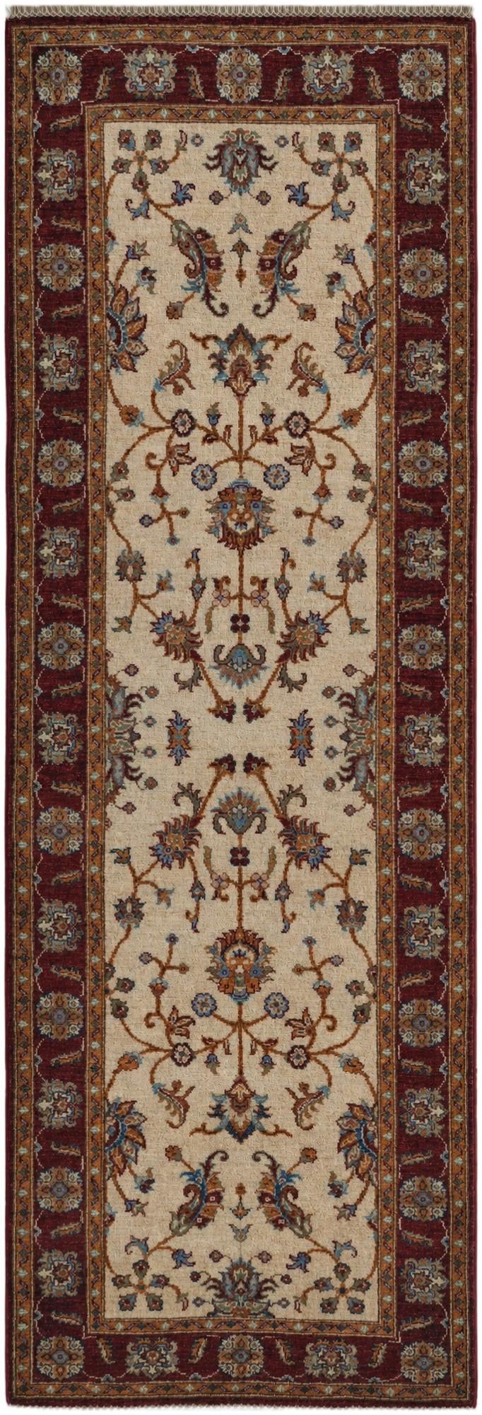 2' 10 x 8' 3 Hand Knotted Ariana Ziegler Runner Rug