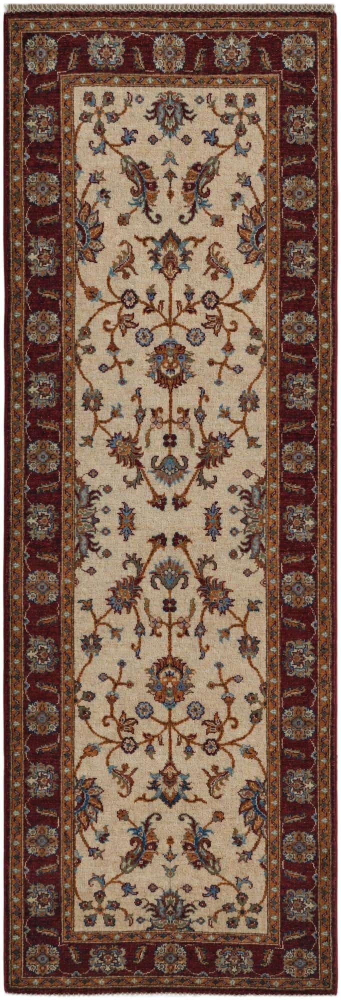 2' 10 x 8' 3 Hand Knotted Ariana Ziegler Runner Rug