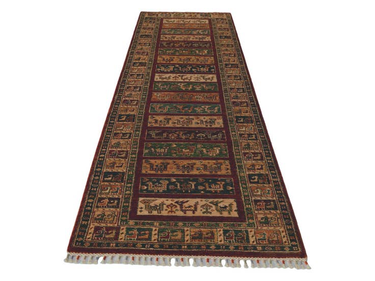 Detail image of 2' 9 x 9' 11 Hand Knotted Ariana Ziegler Runner Rug