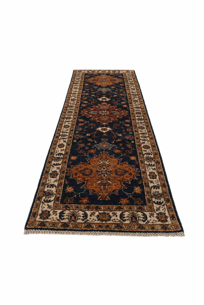 2' 8 x 8' 6 Hand Knotted Ariana Ziegler Runner Rug