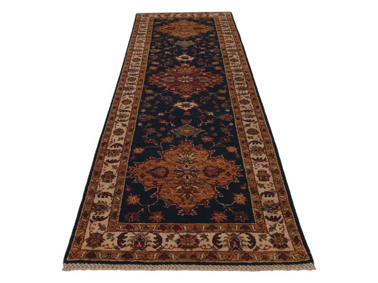 Detail image of 2' 8 x 8' 6 Hand Knotted Ariana Ziegler Runner Rug