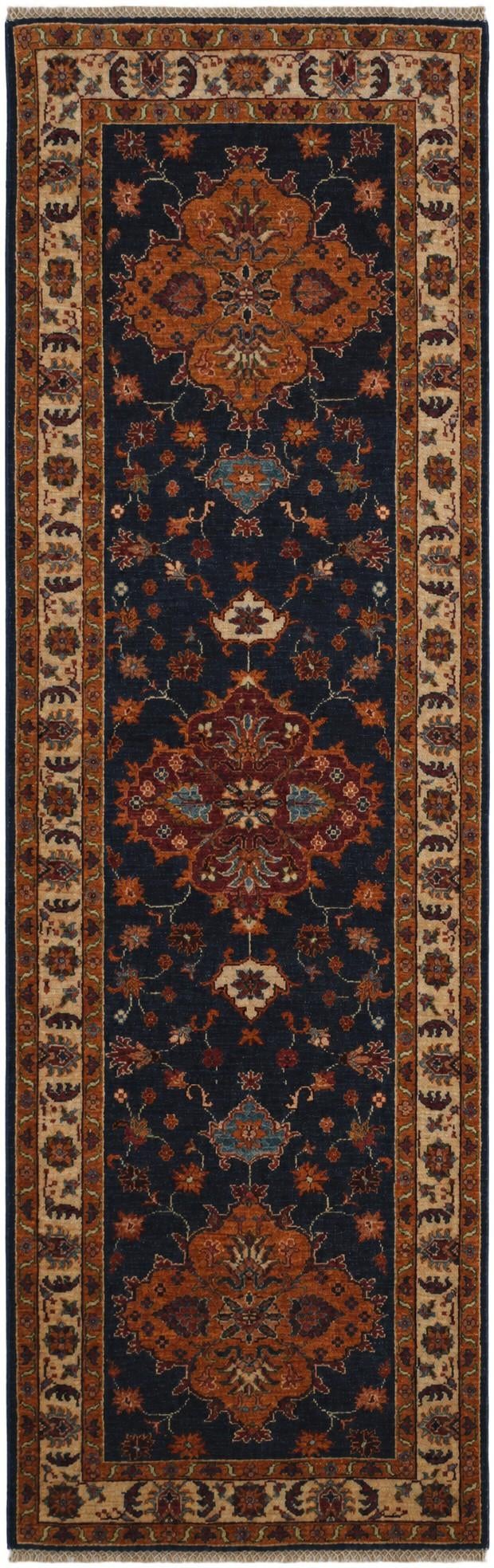2' 8 x 8' 6 Hand Knotted Ariana Ziegler Runner Rug