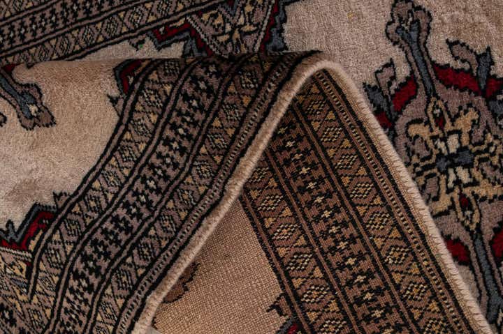2' x 3' 11 Hand Knotted Bokhara Wool Runner Rug