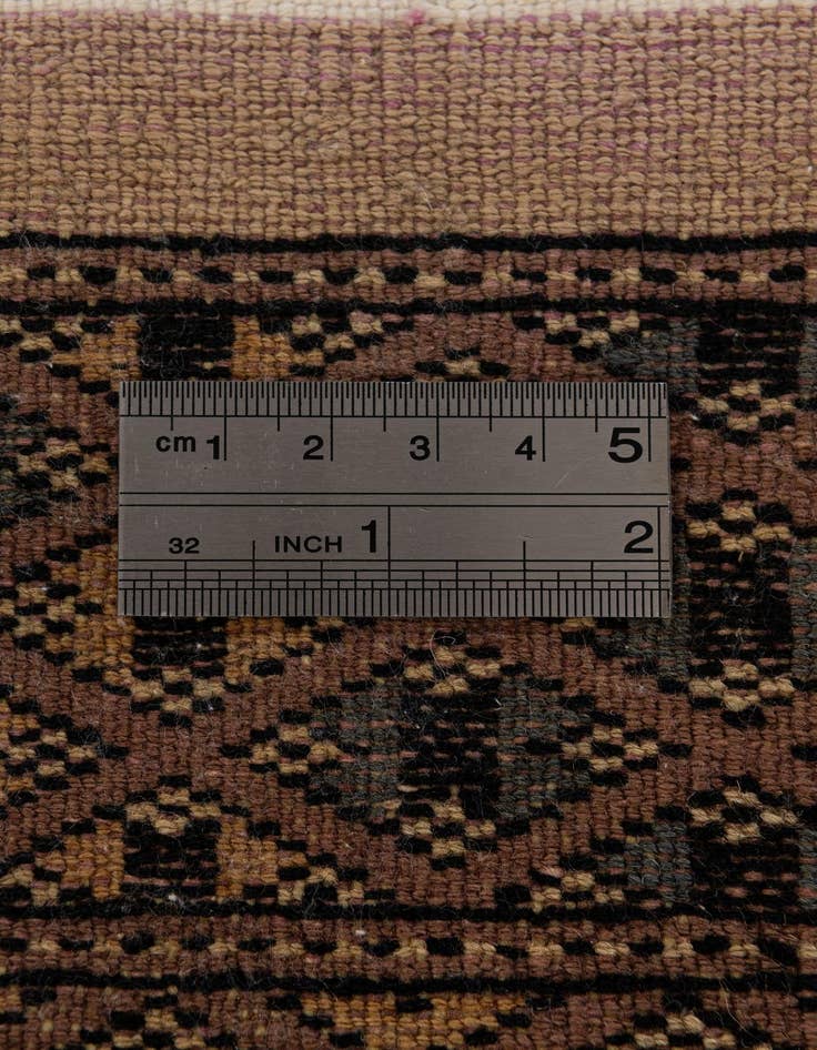 Detail image of 2' x 3' 11 Hand Knotted Bokhara Wool Runner Rug
