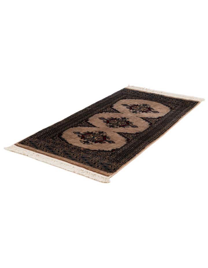 2' x 3' 11 Hand Knotted Bokhara Wool Runner Rug