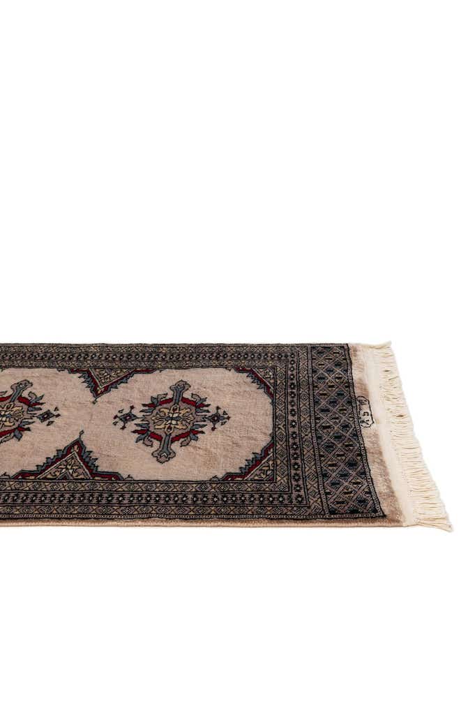 2' x 3' 11 Hand Knotted Bokhara Wool Runner Rug