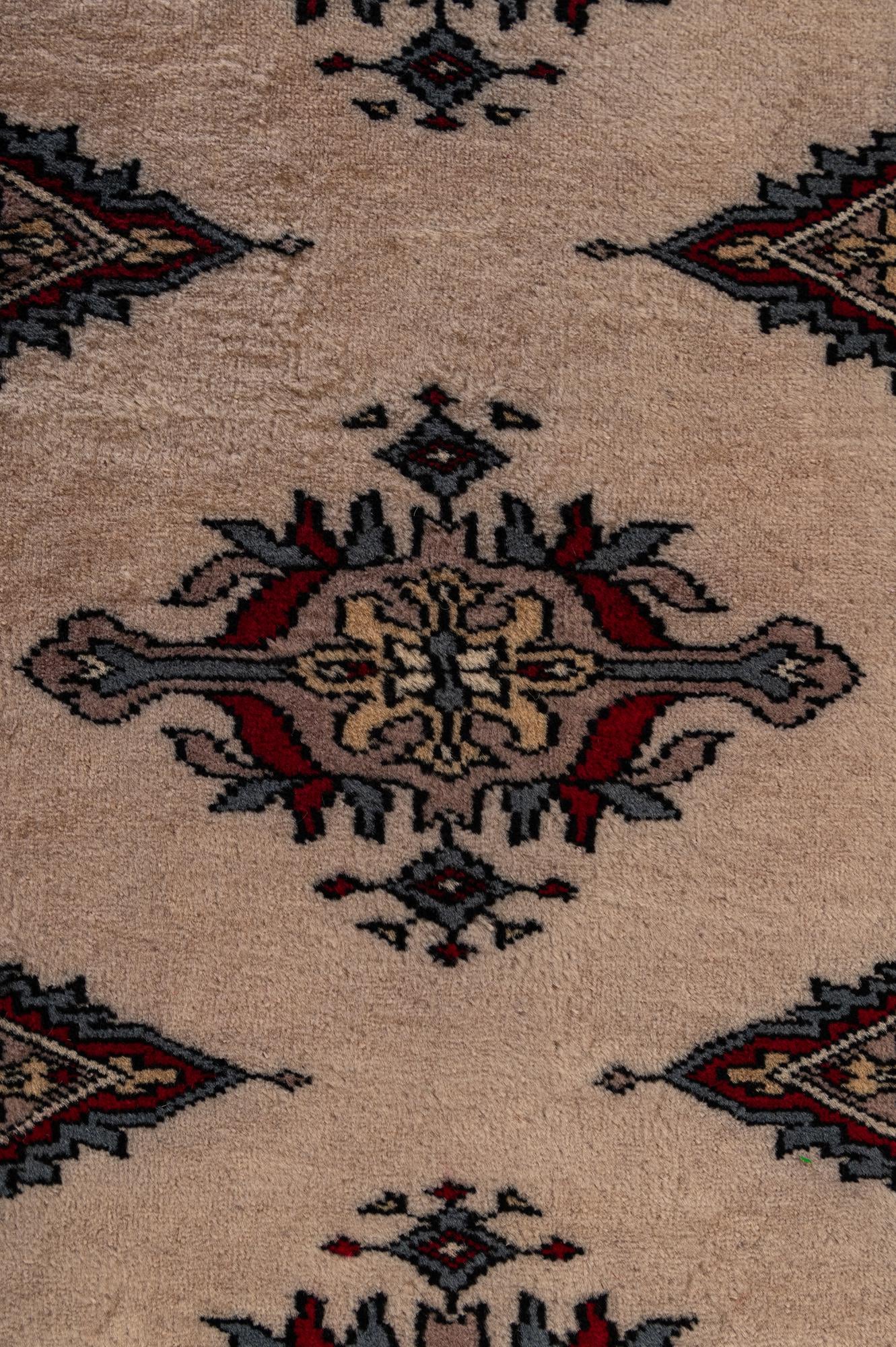 2' x 3' 11 Hand Knotted Bokhara Wool Runner Rug