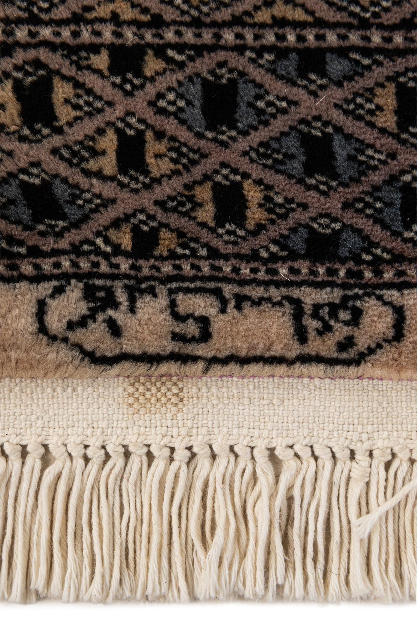 2' x 3' 11 Hand Knotted Bokhara Wool Runner Rug
