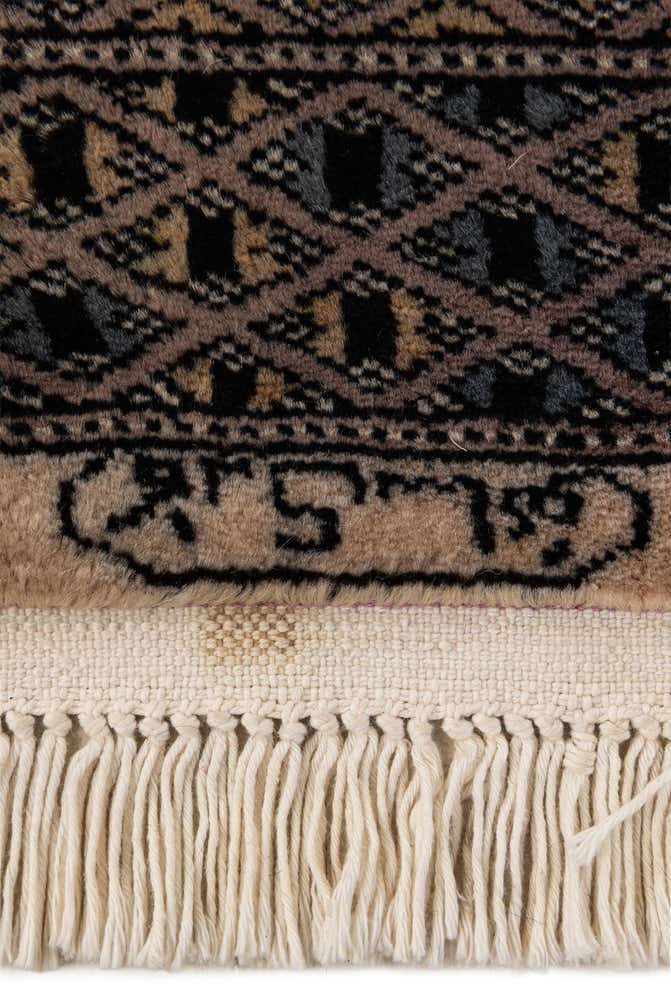 2' x 3' 11 Hand Knotted Bokhara Wool Runner Rug