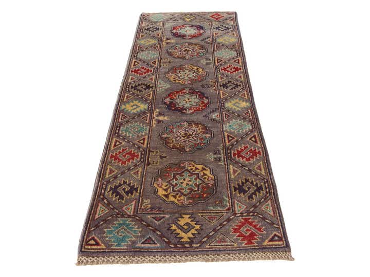 2' x 6' 1 Hand Knotted Kazak Runner Rug