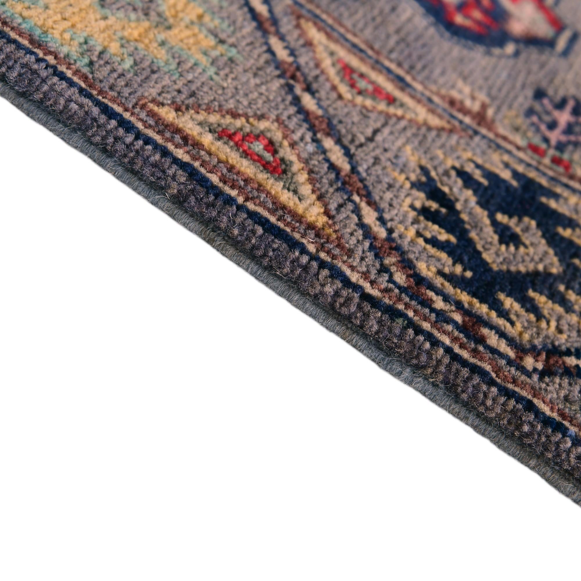 2' x 6' 1 Hand Knotted Kazak Runner Rug