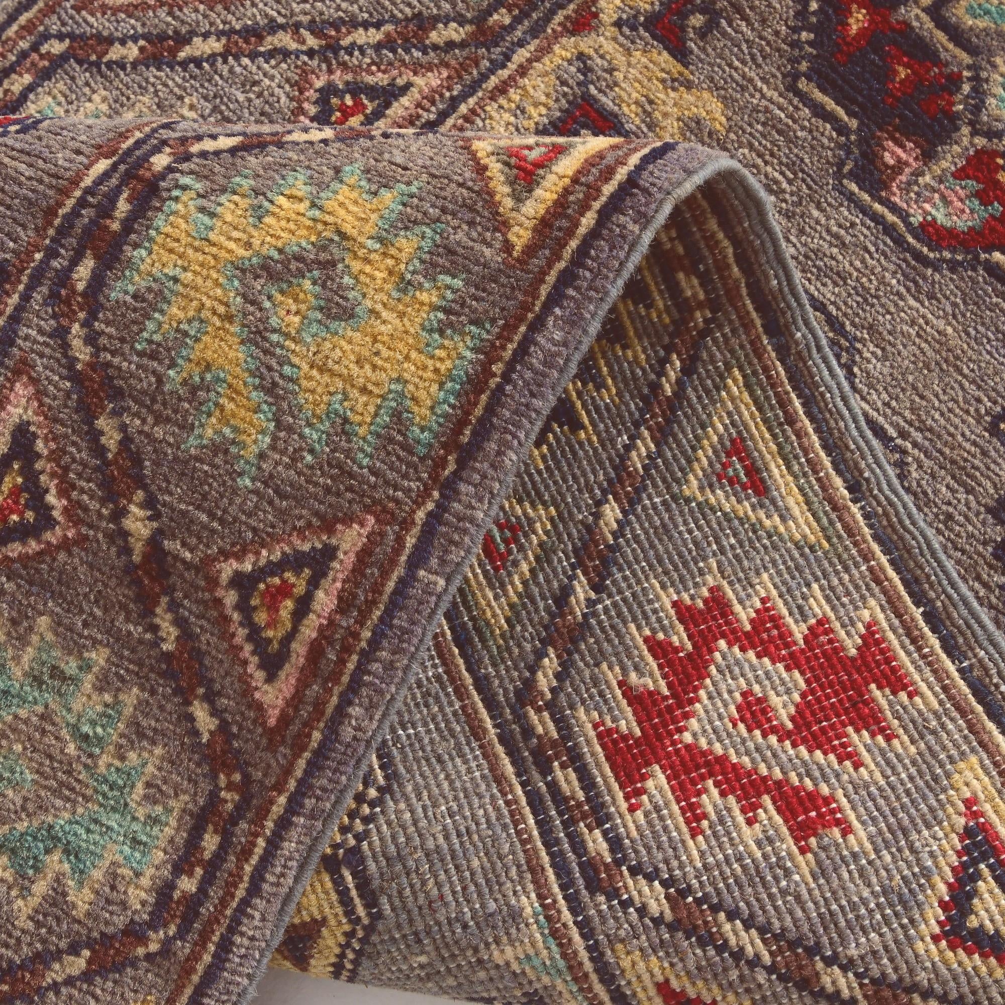 2' x 6' 1 Hand Knotted Kazak Runner Rug