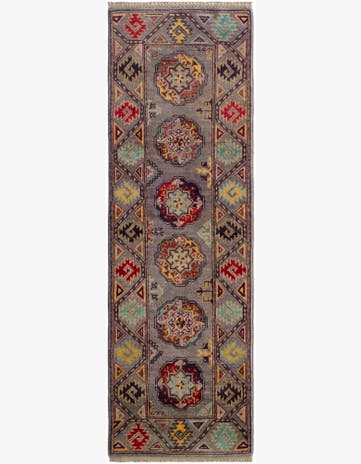 2' x 6' 1 Hand Knotted Kazak Runner Rug