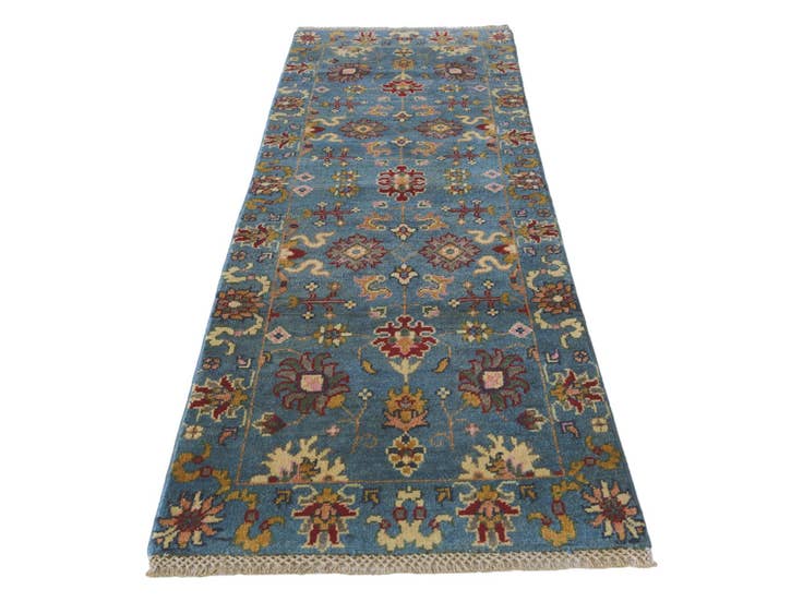 Detail image of 2' 2 x 6' 7 Hand Knotted Kazak Runner Rug