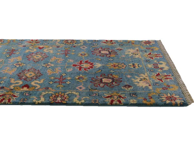 Detail image of 2' 2 x 6' 7 Hand Knotted Kazak Runner Rug