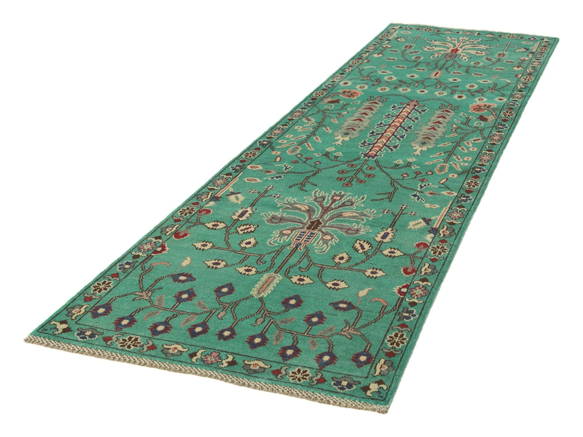2' 9 x 10' Hand Knotted Kazak Runner Rug