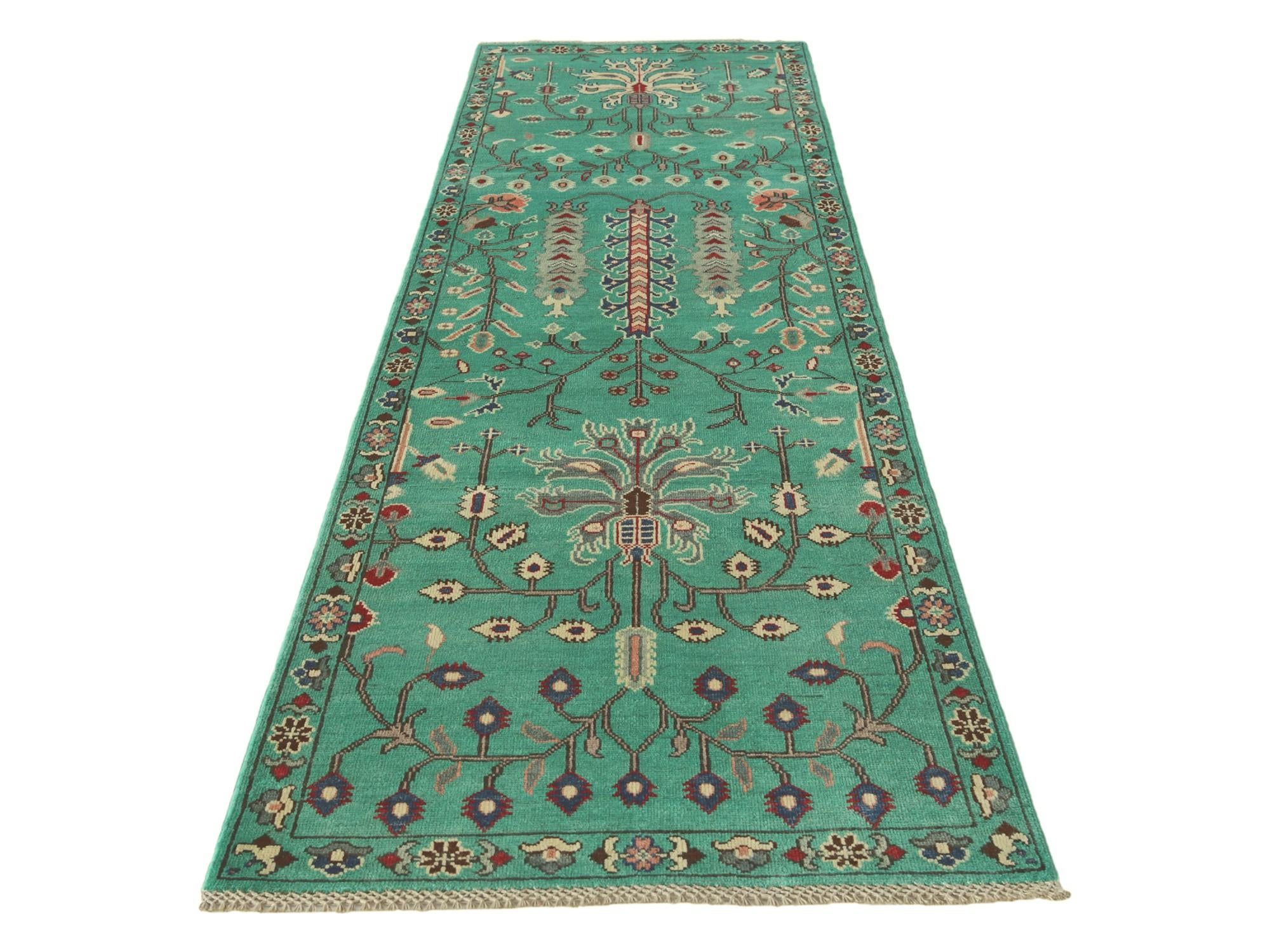 2' 9 x 10' Hand Knotted Kazak Runner Rug