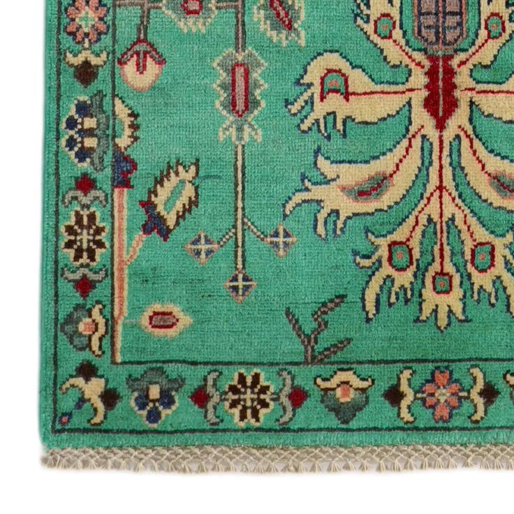 Detail image of 2' 9 x 10' Hand Knotted Kazak Runner Rug