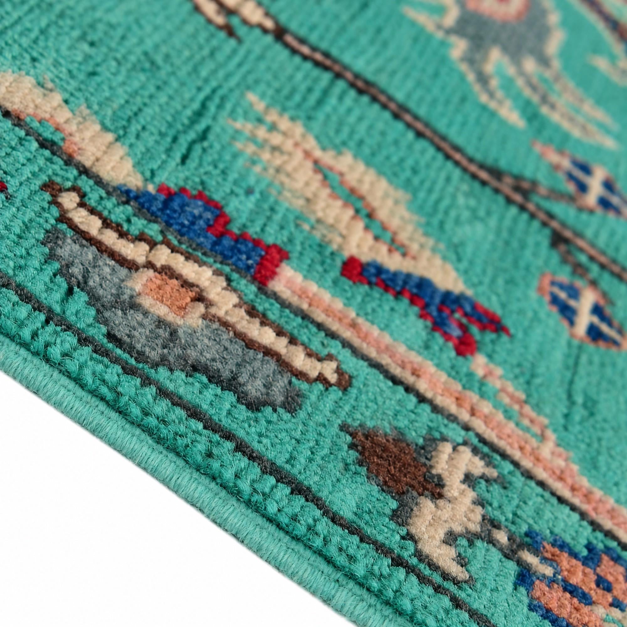 85cm x 305cm Hand Knotted Kazak Runner Rug